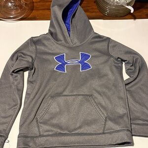 Under Armour Kids Gray and Blue Hoodie